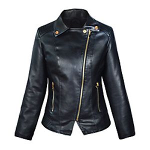 Women's Jacket Daily Fall Winter Regular Coat Stand Collar Regular Fit Warm Casual Jacket Long Sleeve Solid Color Quilted Black Lightinthebox