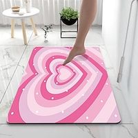 Valentine's Day Bathroom Bath Mats Creative Absorbent Bathroom Rug Diatomaceous Earth Non Slip miniinthebox