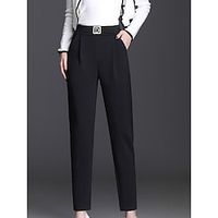 Women's Skinny Pants Trousers Black Fashion Streetwear Street Casual Vacation Pocket Full Length Breathable Plain L XL 2XL 3XL 4XL Lightinthebox - thumbnail