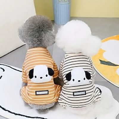 Pet Clothes Puppy Jumpsuit For Small Dogs - Soft Stretch DogPajamas Cute Avocado Graphic Dog Pjs Shirts Dog Outfits Onesies ForPet Dog Clothing Fleece Panda On Back Lightinthebox