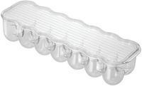 Interdesign Plastic Fridge Binz Egg Holder, Clear (ID70730ES) Interdesign Plastic Fridge Binz Egg Holder, Clear (ID70730ES)