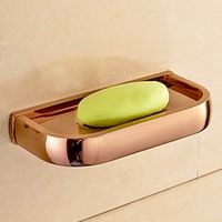 Soap Dishes Rose Golden Smart Modern Brass 1PC - Bathroom Single Wall Mounted miniinthebox - thumbnail