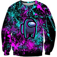 Men's Unisex Sweatshirt Cartoon Graphic Prints Print Casual Daily Holiday 3D Print Basic Designer Hoodies Sweatshirts  1 2 3 miniinthebox - thumbnail