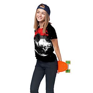 Kids Girls' T shirt Tee Short Sleeve 3D Print Graphic Unisex Print Black Children Tops Summer Active Daily Wear Regular Fit 3-12 Years Lightinthebox