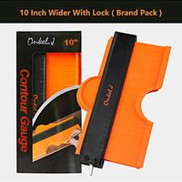Brand Lock Wider Contour Gauge Profile Tool Alloy Edge Shaping Wood Measure Ruler Laminate Tiles Meethulp Gauge miniinthebox - thumbnail