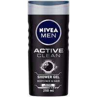 NIVEA Men Active Clean with Active Charcoal Shower Gel 250Ml