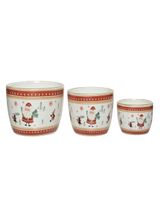 Homesmiths Christmas Planter Terracotta Santa Design