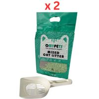 Omypets Two in One Flavoured Cat Litter 7L (Pack of 2)
