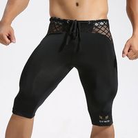 Mens Sexy Breathable Quick-drying Bodybuliding Skinny Legging Basketball Jogging Sport Shorts