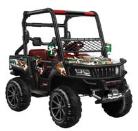 Megastar Ride On 12 V Special Forces Army Kids Electric Jeep 2 Seater With Remote Control - Army Green (UAE Delivery Only)