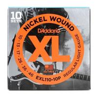 D'Addario Electric Guitar String Regular Light - 10 Set Value Pack