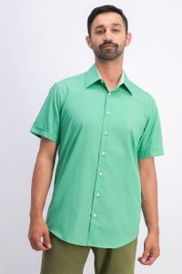 Mens Tailored Fit Shirt  Green