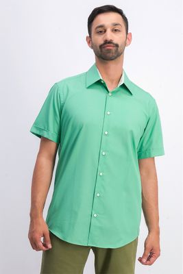 Mens Tailored Fit Shirt  Green