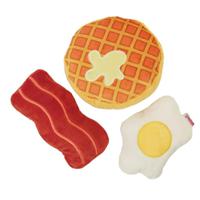 Wild Catz Poached Egg & Bacon Catnip Cat Toy Assorted Size With Multi Colours