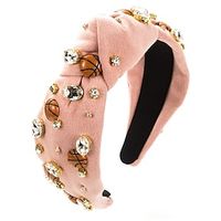 Fashionable And Sporty Basketball Decoration Headband High-Quality Plush Fabric With Diamond Inlay High Head Hair Accessory Lightinthebox - thumbnail