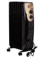 Black+Decker 1500W 7 Fin Oil Radiator Heater, Black, OR070D-B5