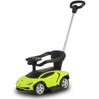 Megastar 3 In 1 Kids Ride On Car Push & Pull Licensed Lamborghini Centenario With Multifunctional Parental Handle Bar & Music For Children - Green (UAE Delivery Only)