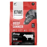 Kiwi Kitchens Raw Freeze Dried Grass Fed Beef Dinner Dry Dog Food 900G