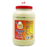 Super Chef Yellow Mustard 1Gal (Pack Of 4)