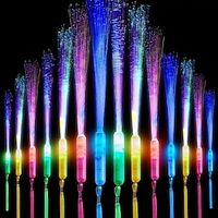 5/12pcs Color Fiber Optic Glow Stick Led Bar Festival Party Wedding Props Led Glow Stick Concert Fiber Optic Stick Party Decor Party Supplies miniinthebox - thumbnail