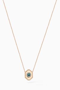 Guardian Hexagon Diamond Necklace in 14kt Rose Gold