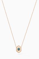 Guardian Hexagon Diamond Necklace in 14kt Rose Gold - thumbnail