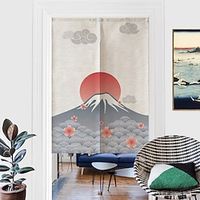 Japanese Noren Curtain Door Cover Doorway Curtain Panel Traditional Mountain Painting Door Tapestry Room Divider Curtains for Kitchen Sushi Bathroom Livingroom Bedroom Lightinthebox - thumbnail