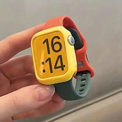 Sport Band Compatible with Apple Watch band 38mm 40mm 41mm 42mm 44mm 45mm 49mm with Case Shockproof Stainless Steel Strap Replacement Wristband for iwatch Series Ultra 8 7 SE 6 5 4 3 2 1 miniinthebox