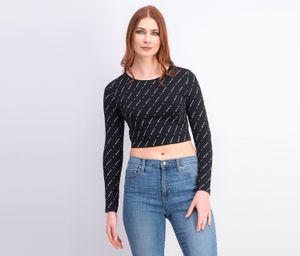 Womens All Over Print Top  Black