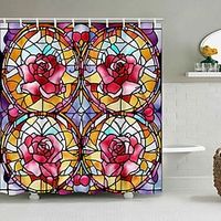 Bathroom Shower Curtains  Hooks Rainbow Modern Polyester Creative Lightinthebox - thumbnail