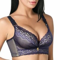 Sexy Lace-trim Embroidered Wireless Bras