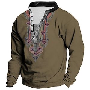 Men's Unisex Sweatshirt Pullover Graphic Prints Print Casual Daily Sports 3D Print Streetwear Designer Hoodies Sweatshirts  Long Sleeve Brown miniinthebox