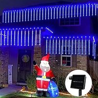 1 Set Solar Meteor Shower String Lights, Outdoor Waterproof, 8 Tube 192LED384LED Solar LED Meteor Shower Lights, Holiday String Lights Fairytale Garden Decorations, For Bottle Crafts Trees Wedding Lightinthebox - thumbnail