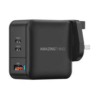 AmazingThing Thunder Pro GaN 66W 2C1A Wall Charger - Black - thumbnail