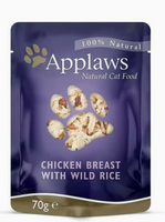 Applaws Cat Chicken with Rice Wet Food 70g Pack Of 10