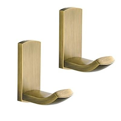 2pcs Vintage Brass Robe Hooks Clothes Towel Hook Home Hangers Bathroom Accessories for Bathroom, Kitchen, Bedroom Lightinthebox