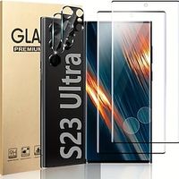 [22Pack] Screen Protector  Camera Lens Protector For Samsung Galaxy S23 S22 S21 S20 Ultra Plus FE S10 Note 20 Ultra 10 Plus Note10 Lite Tempered Glass 9H Hardness Anti Bubbles Anti-Fingerprint High Lightinthebox - thumbnail