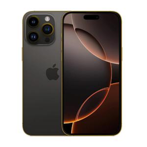 Merlin Craft Customized iPhone 16 Pro Max 1TB, Edge Of Gold Black Titanium