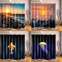 Bathroom Shower Curtains  Hooks Contemporary Polyester Creative Lightinthebox - thumbnail