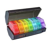 1pc 7 Days A Week 28 Grids Write 4 Grids Divided Storage Medicine Box, Travel Storage Medicine Box Lightinthebox - thumbnail
