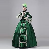 Cinderella Vintage Princess Colonial Period Dress Rococo Victorian Vintage Cosplay Performance Party Halloween 3/4-Length Sleeve Maxi Halloween miniinthebox - thumbnail