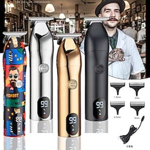 Hair Clippers For Men Cordless Beard Trimmer Shaver Electric T Blade Hair Trimmer Grooming Kit Razor For Men  Women Zero Gap Hair Cutting Kit With Guide Combs Gifts For Men Lightinthebox