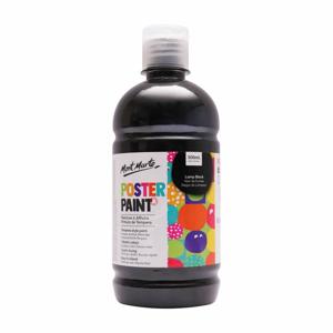 Mont Marte Poster Paint 500Ml Lamp Black