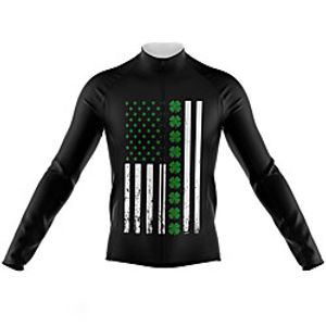 21Grams Men's Long Sleeve Cycling Jersey Spandex Black Bike Top Mountain Bike MTB Road Bike Cycling Quick Dry Moisture Wicking Sports Clothing Apparel  Athleisure Lightinthebox