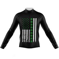 21Grams Men's Long Sleeve Cycling Jersey Spandex Black Bike Top Mountain Bike MTB Road Bike Cycling Quick Dry Moisture Wicking Sports Clothing Apparel  Athleisure Lightinthebox - thumbnail