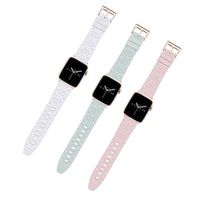 1PC Smart Watch Band Compatible with Apple iWatch Series 8 7 6 5 4 3 2 1 SE SmartWatch Band with Case for iWatch Smartwatch Strap Wristband Silicone Adjustable Elastic Rugged Lightinthebox - thumbnail