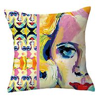 Double Side Cushion Cover 1PC Soft Decorative Square Throw Pillow Cover Cushion Case Pillowcase for Sofa Bedroom Superior Quality Machine Washable Lightinthebox - thumbnail