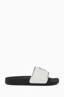 Brett Zip Leather Slides Brett Zip Leather Slides