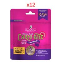 Kelly & Co's Freeze Dried Carni Bite Topper Mix In Chicken For Cat Treat-10g (Pack of 12)