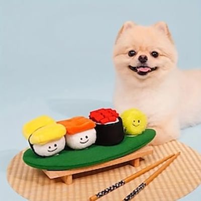 1pc Durable Sushi Design Pet Toy for Grinding Teeth Squeaking and Food Leaking - Interactive Chew Toy for Dogs Lightinthebox 1pc Durable Sushi Design Pet Toy for Grinding Teeth Squeaking and Food Leaking - Interactive Chew Toy for Dogs Lightinthebox